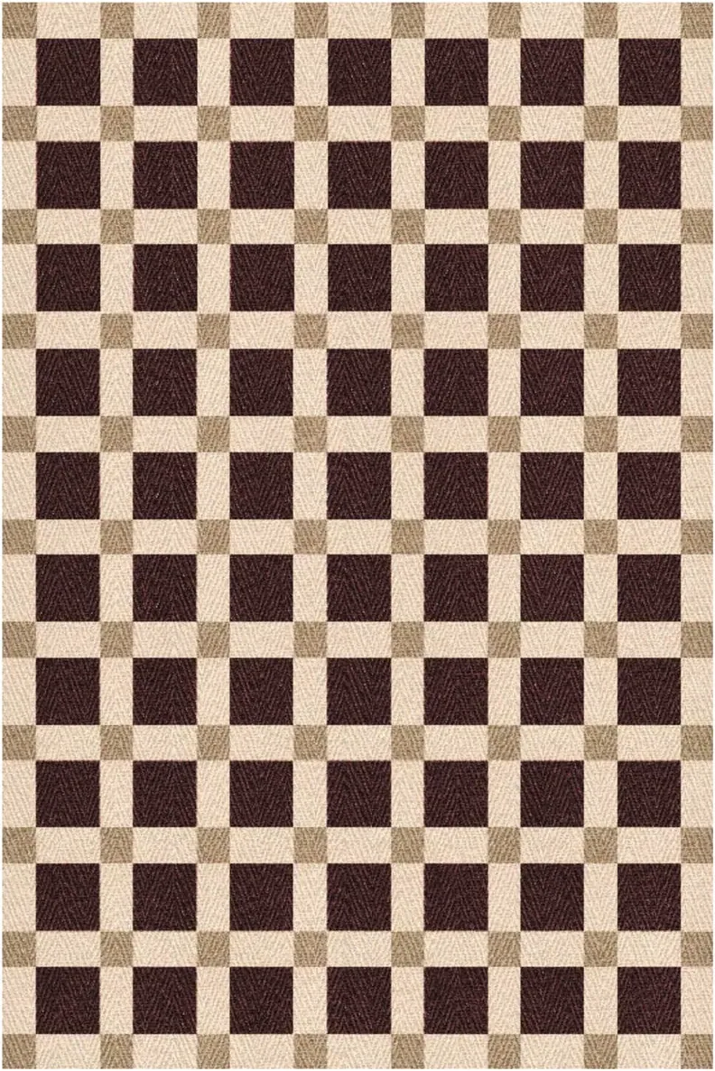Brown Herringbone Jute