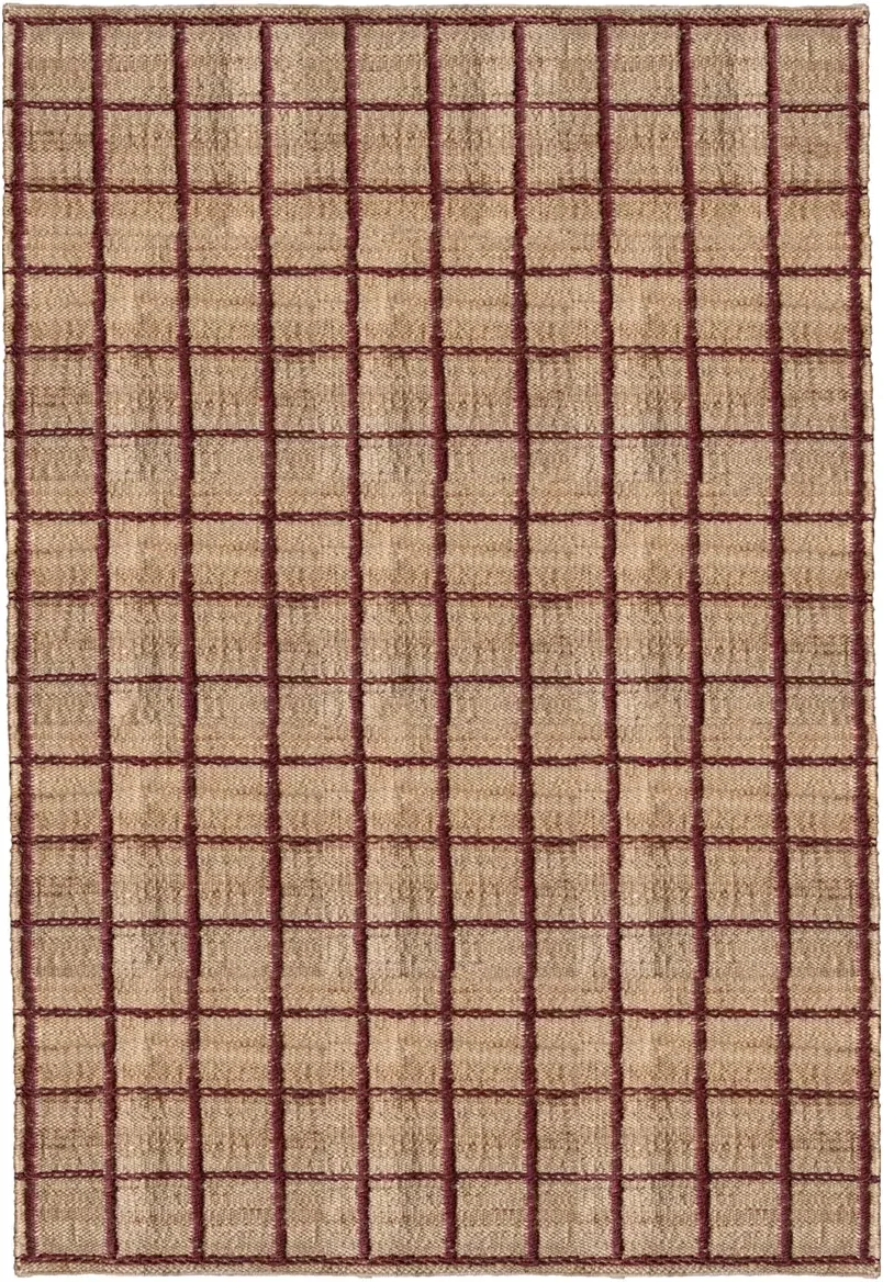 Burgundy Frame Jute