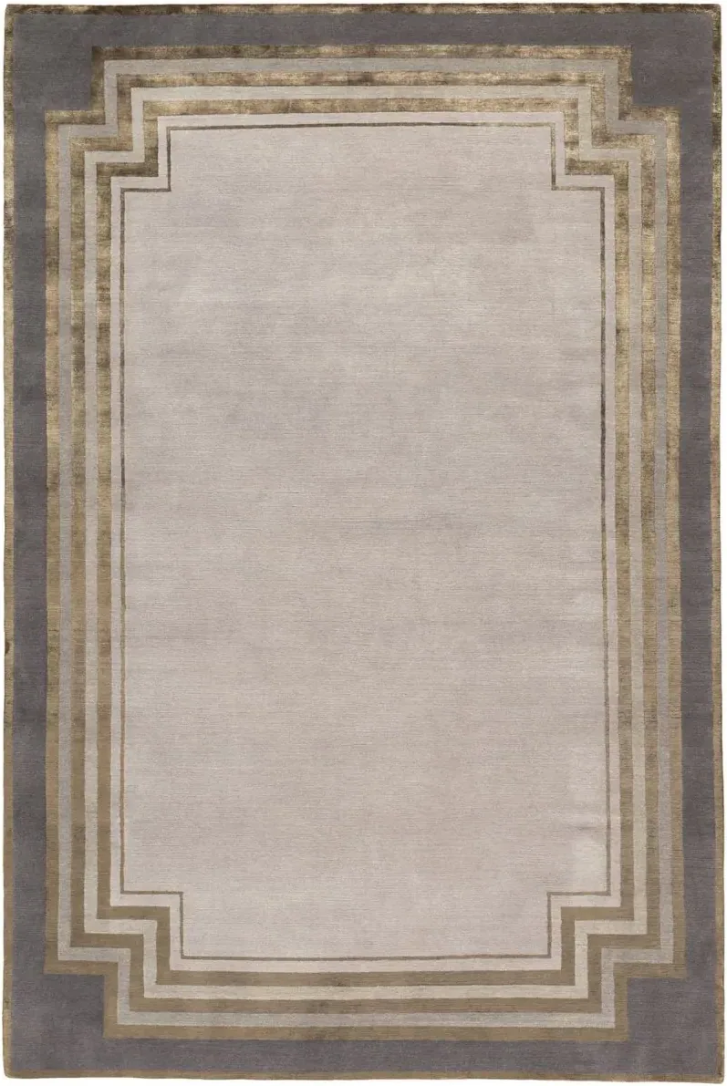 Stepped Border Silk